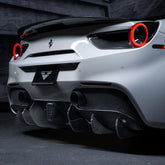 FERRARI 488 CARBON FIBER REAR DIFFUSER FINS (SET OF 6)